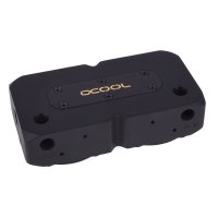 Alphacool Eisdecke D5 dual brass top - deep black