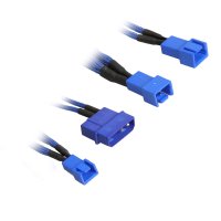 BitFenix adapter Molex -> 3x3pin 5V Premium Sleeved 20cm niebieski/niebieski