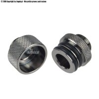 Bitspower D-Plug Set Mini G1/4" na G1/4" Black Sparkle BP-BSWP-C28