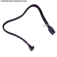 Phobya SATA 3.0 kątowy/prosty 30cm czarny