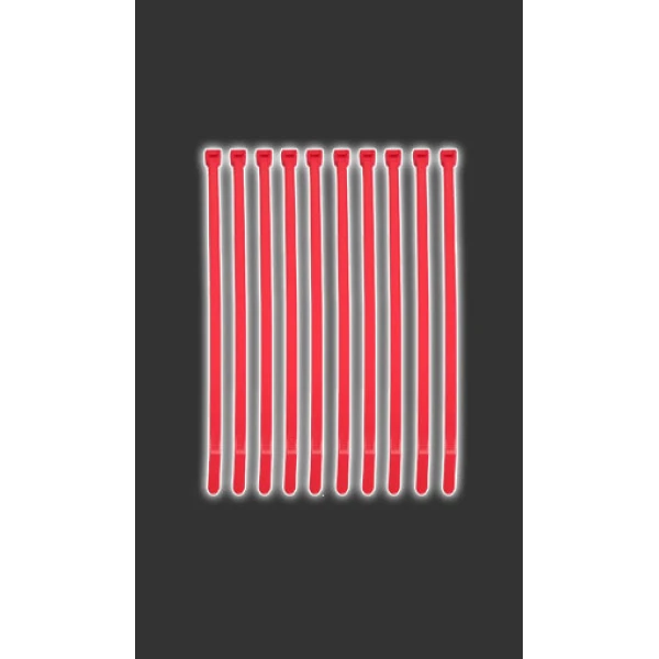 Opaski zaciskowe różowe 190x4.5mm