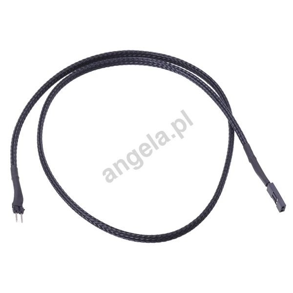 Phobya przedłużacz 2pin 60cm w oplocie czarny