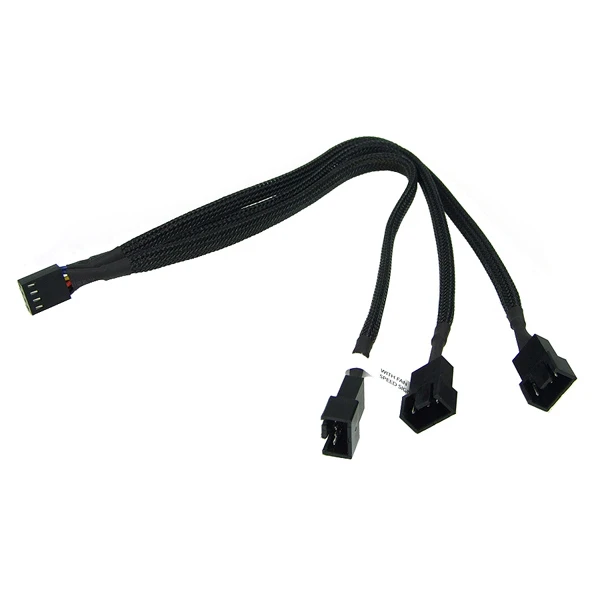 Phobya rozgałęziacz 3x4pin PWM 10cm czarny