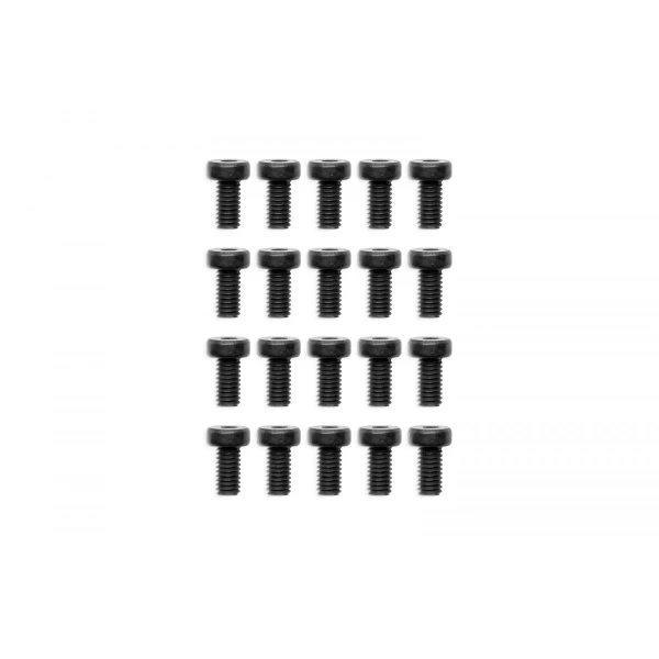 EK Water Blocks EK-Loop Hex Key Screw Set M4x8mm - Black (20pcs)