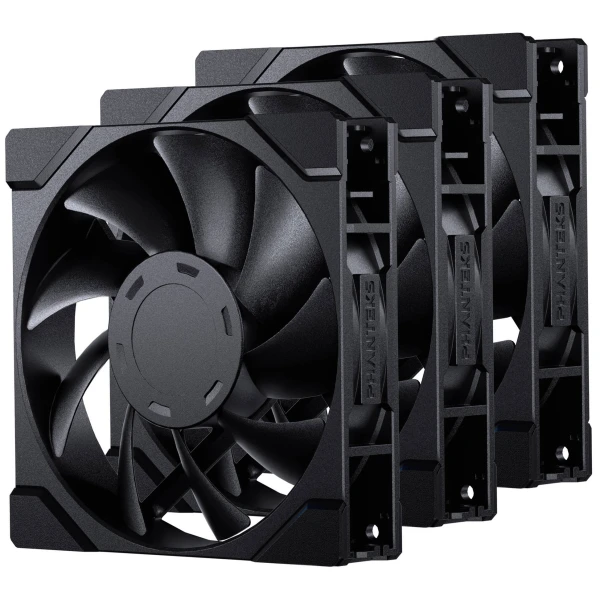 PHANTEKS M25 Gen2 PWM Fan, 3-Pack - 120mm, Black