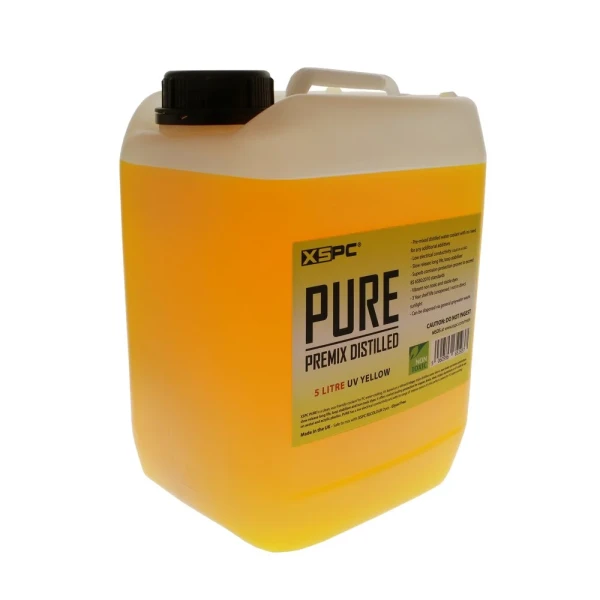 XSPC PURE Premix Distilled 5 Litre Container - UV Yellow