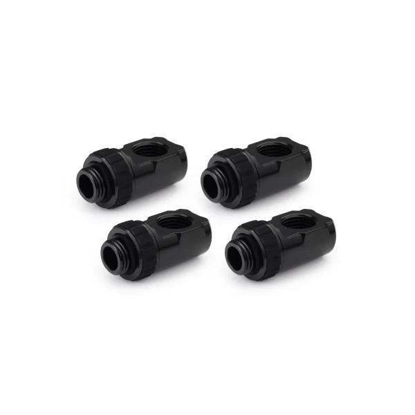 Alphacool Apex Grip adapter 90° OT/IT G1/4 rotatable black Set 4 pcs