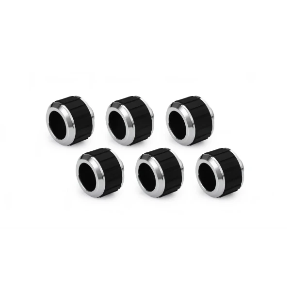 Alphacool Apex Grip HardTube fitting 16mm G1/4 chrome Set 6 pcs