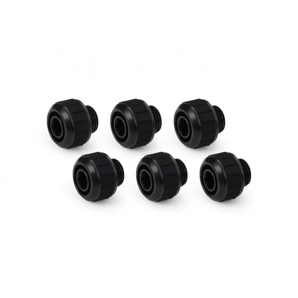 Alphacool Apex Grip SoftTube fitting 13/10mm G1/4 black Set 6 pcs