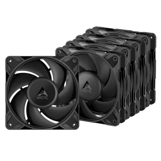 Arctic P12 Pro PWM PST Black 120mm 5 Pack