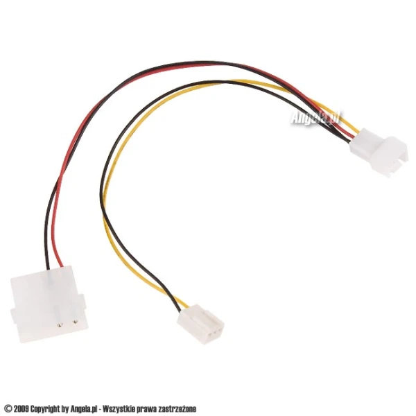 AAB adapter 4pin(molex)-> 3pin z pomiarem prędkości C9