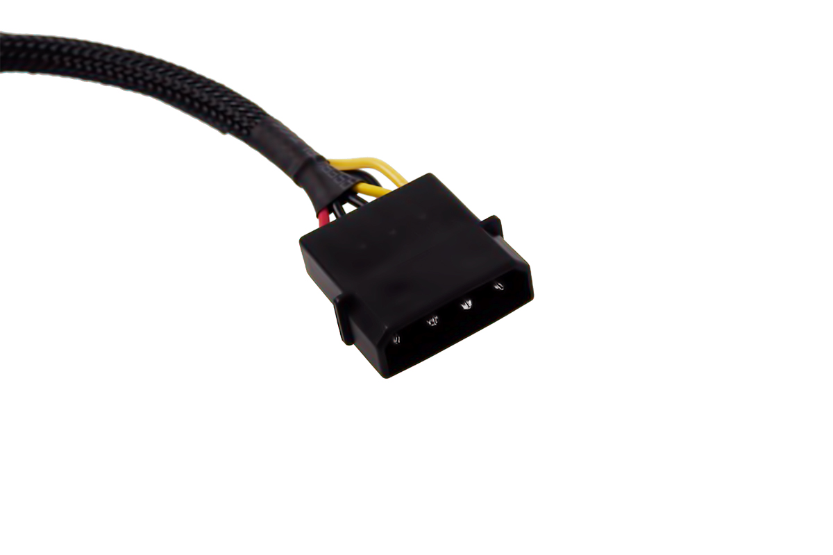 Alphacool 4Pin Molex single adapter for Alphacool magnetic valve 50cm - black
