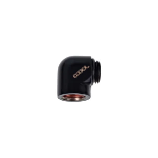 Alphacool adapter 90° G1/4" na IG1/4" - Deep Black