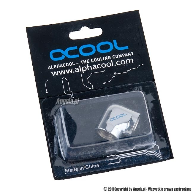 Alphacool adapter 90° IG1/4" na IG1/4" - Chrome