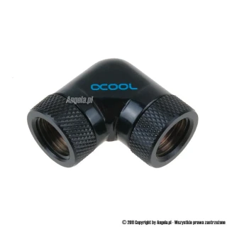 Alphacool adapter obrotowy 90° IG1/4" na IG1/4" - Deep Black