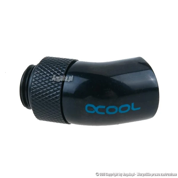 Alphacool adapter obrotowy 45° G1/4" na IG1/4" - Deep Black