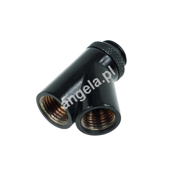 Alphacool adapter obrotowy Y-45° G1/4" na 2xIG1/4" - Deep Black