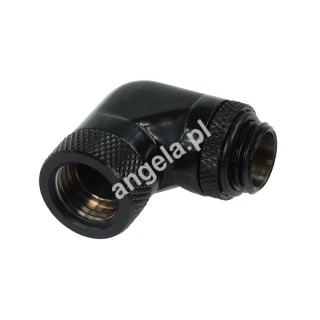 Alphacool adapter obrotowy 90° G1/4" na IG1/4" - Deep Black