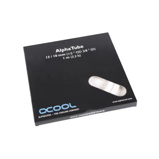 Alphacool AlphaTube HF 10/13 - UV white 1m Retailbox