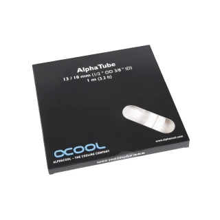 Alphacool AlphaTube HF 10/13 - UV white 1m Retailbox