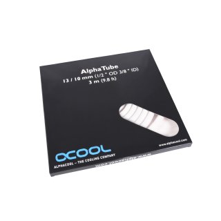 Alphacool AlphaTube HF 10/13 - UV white 3m Retailbox