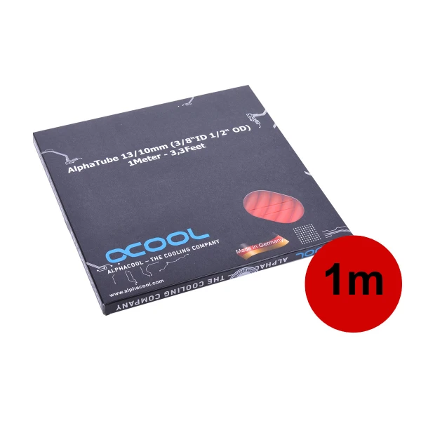 Alphacool AlphaTube HF 10/13 - UV red 1m Retailbox