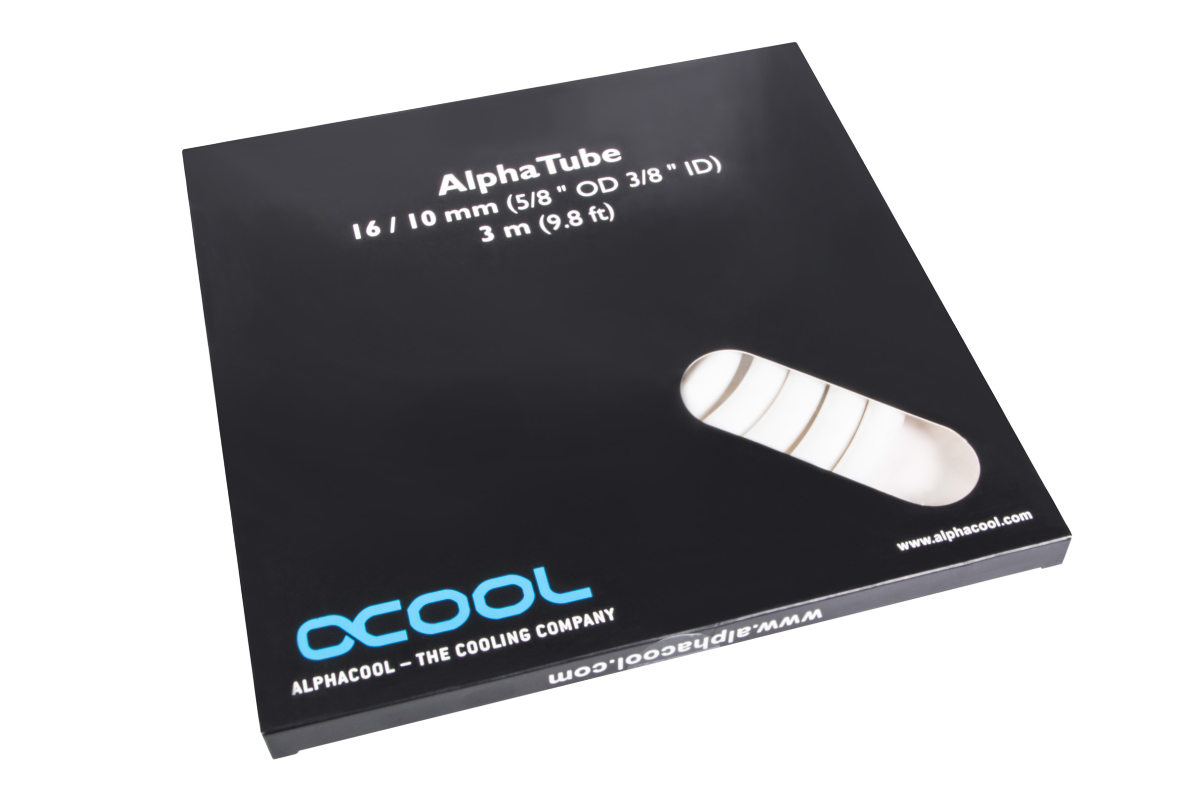 Alphacool AlphaTube HF 10/16 - UV white 3m (9,8ft) Retailbox