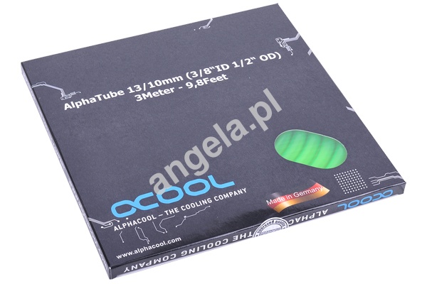 Alphacool AlphaTube HF 10/13 - UV green 3m Retailbox