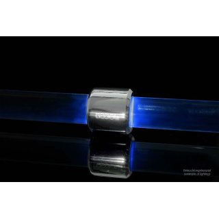 Alphacool Aurora HardTube LED ring 13mm chrome - uv