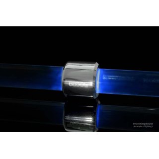 Alphacool Aurora HardTube LED ring 16mm chrome - uv