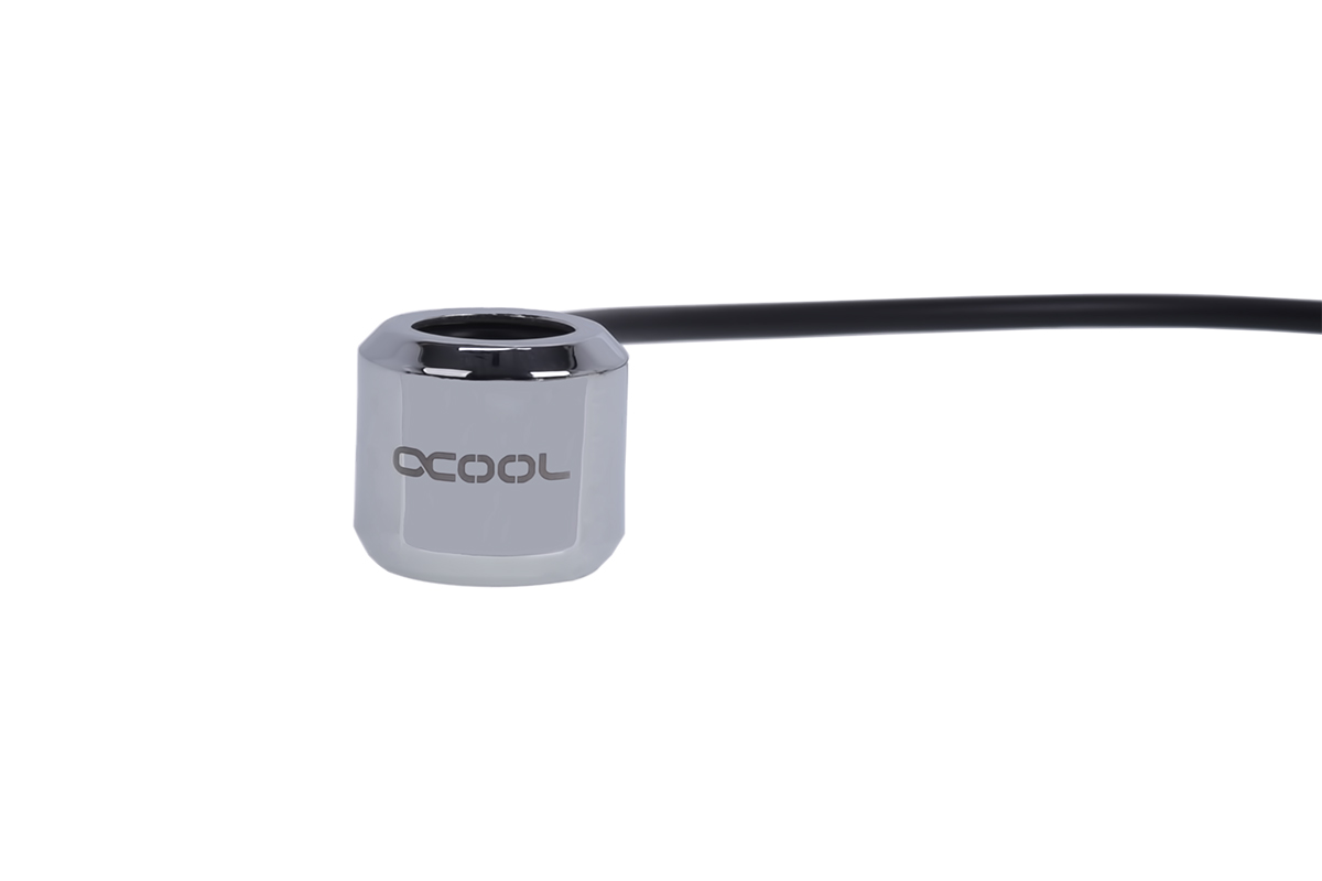 Alphacool Aurora HardTube LED ring 16mm chrome - RGB