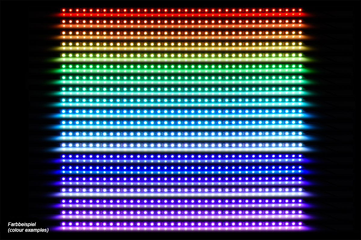 Alphacool Aurora LED flexible light 60cm incl. Controller - RGB