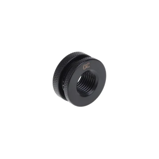 Alphacool bulkhead connector short version G1/4 - deep black