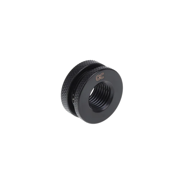 Alphacool bulkhead connector short version G1/4 - deep black