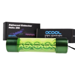 Alphacool Eisbecher Helix 250mm reservoir - green