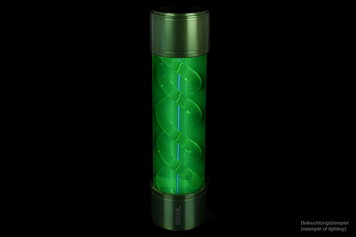 Alphacool Eisbecher Helix 250mm reservoir - green