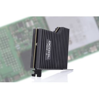 Alphacool Eisblock HDX-2 PCIe 3.0 x4 adaptor for M.2 NGFF with passive cooling block - black