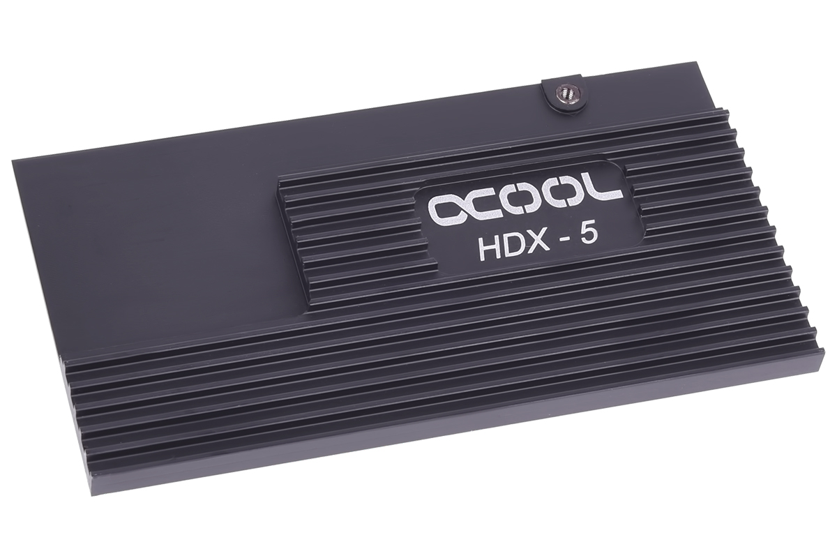 Alphacool Eisblock HDX-5 NGFF+SATAIII PCIe Card with passive cooling block - black
