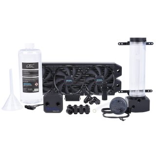 Alphacool Eissturm Hurricane Copper 45 3x120mm - complete kit