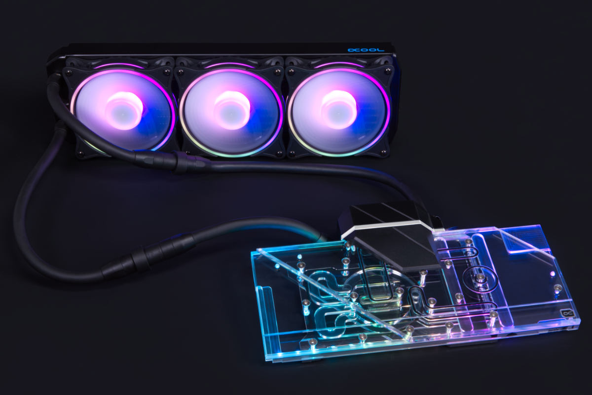 Alphacool Eiswolf 2 AIO - 360mm Radeon RX 6800/6800XT Gaming Trio X with Backplate