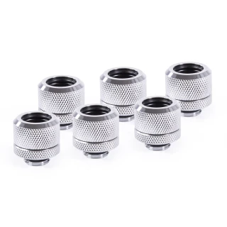 Alphacool Eiszapfen 14mm HardTube screw-on nozzle G1/4 - Chrome Sixpack