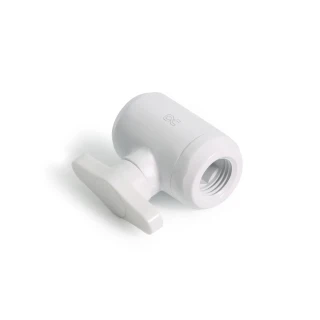 Alphacool Eiszapfen 2-way ball valve G1/4 - White