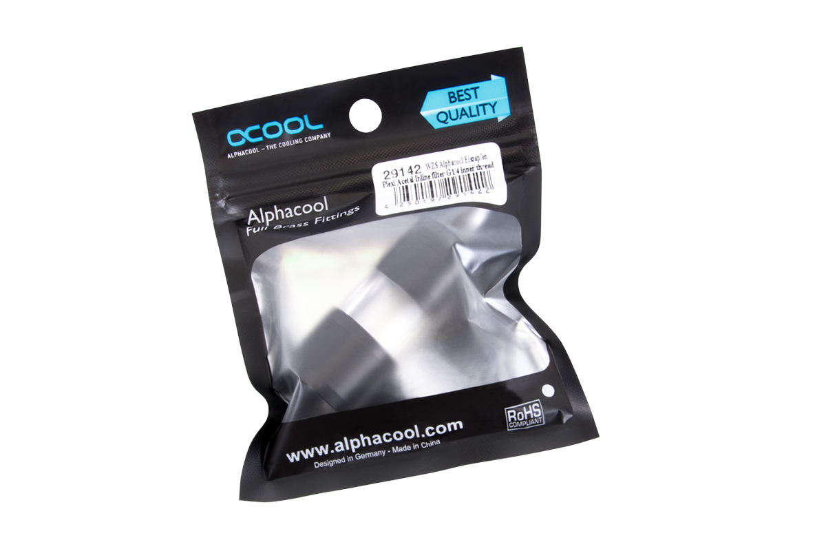 Alphacool Eiszapfen Acryl/Acetal Inline filter G1/4 inner thread