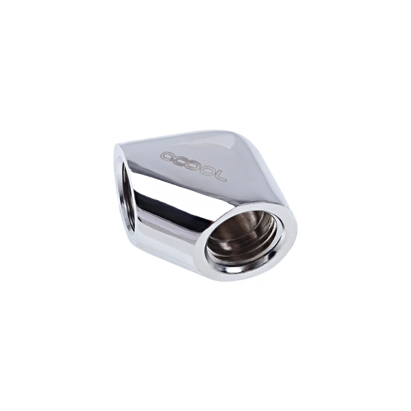 Alphacool Eiszapfen adapter 90° IG1/4" na IG1/4" - Chrome