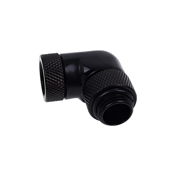 Alphacool Eiszapfen adapter podwójnie obrotowy 90° G1/4" na IG1/4" - Deep Black