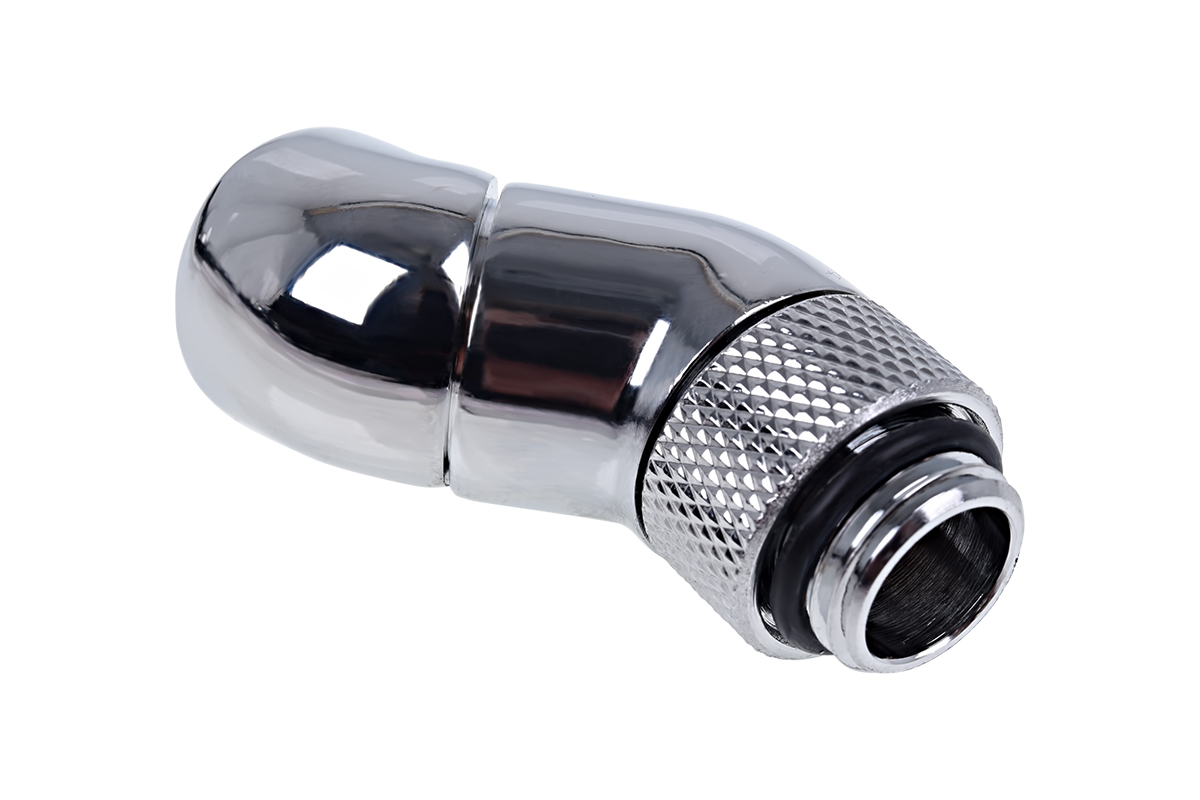 Alphacool Eiszapfen adapter obrotowy 45-90° G1/4" na IG1/4" - Chrome
