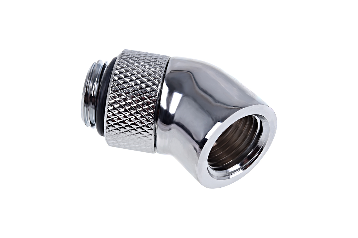 Alphacool Eiszapfen adapter obrotowy 45° G1/4" na IG1/4" - Chrome
