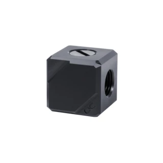 Alphacool Eiszapfen connection terminal 4-way G1/4 IT - acetal black