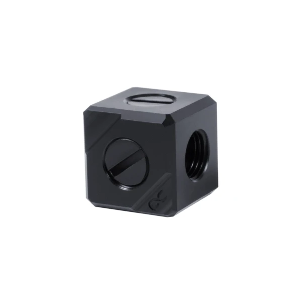 Alphacool Eiszapfen connection terminal 5-way G1/4 IT - Black Acetal