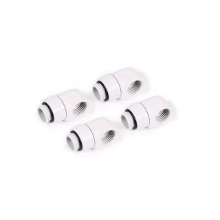 Alphacool Eiszapfen L-connector rotatable G1/4 AG to G1/4 IG - 4pcs Set White